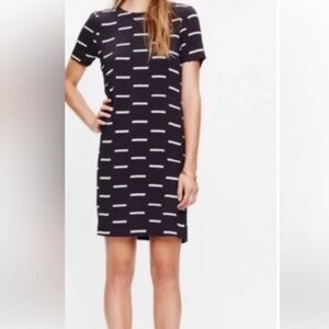 Madewell Navy and White Striped Dress